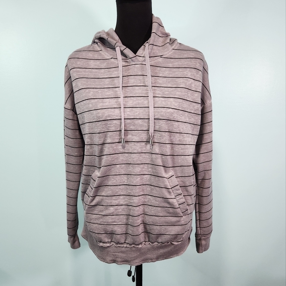 French Laundry The Sweatshirt Project Striped White Gray Sweatshirt Small Lot D